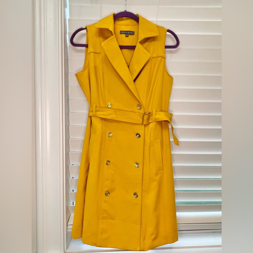Bright Yellow/Gold Vest Dress